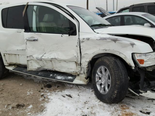 5N3AA08C25N801722 - 2005 INFINITI QX56 WHITE photo 10