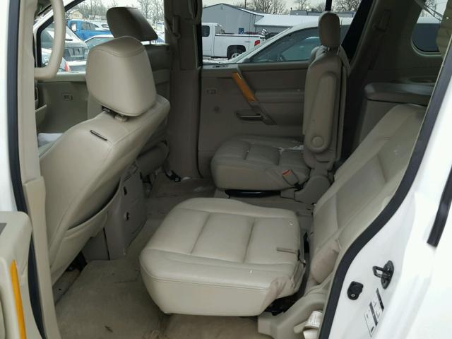 5N3AA08C25N801722 - 2005 INFINITI QX56 WHITE photo 6