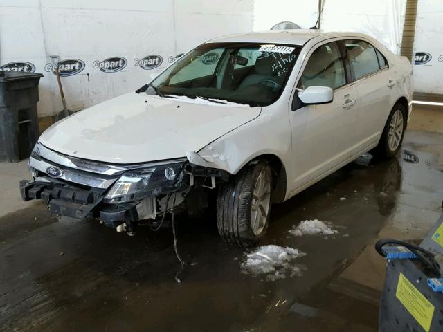 3FAHP0JA5CR440666 - 2012 FORD FUSION SEL WHITE photo 2