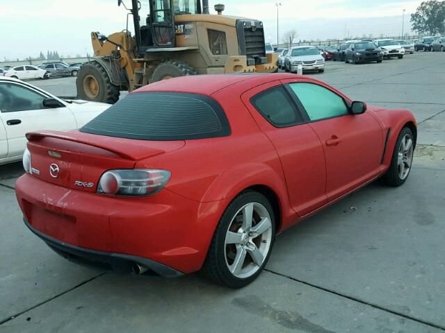 JM1FE173050158539 - 2005 MAZDA RX8 RED photo 4