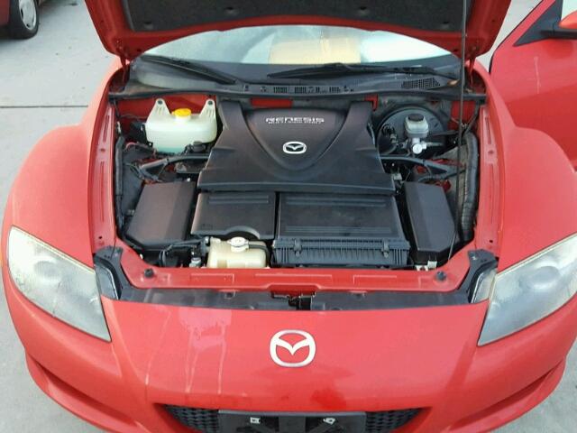 JM1FE173050158539 - 2005 MAZDA RX8 RED photo 7