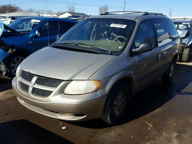 1D4GP45373B181520 - 2003 DODGE CARAVAN SP TAN photo 2