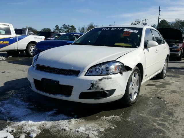 2G1WD58C669147053 - 2006 CHEVROLET IMPALA SUP WHITE photo 2