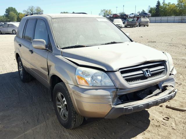 2HKYF18554H622688 - 2004 HONDA PILOT EXL TAN photo 1