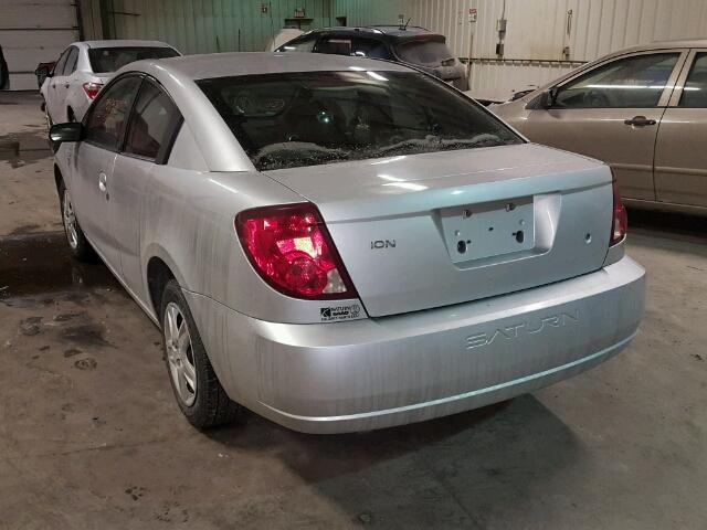 1G8AN15F67Z132527 - 2007 SATURN ION LEVEL SILVER photo 3