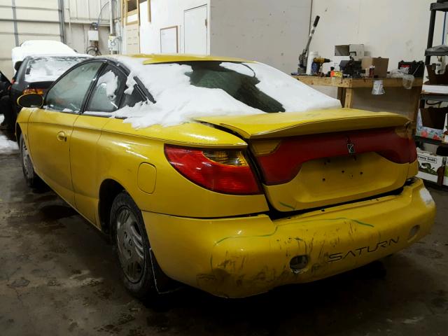 1G8ZR12791Z103440 - 2001 SATURN SC2 YELLOW photo 3