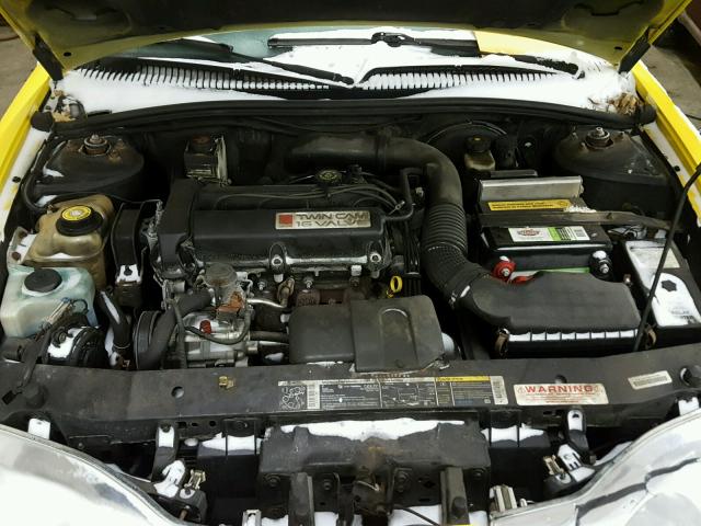 1G8ZR12791Z103440 - 2001 SATURN SC2 YELLOW photo 7