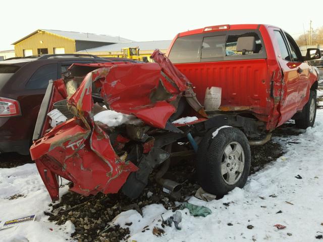 5TFBV54188X062856 - 2008 TOYOTA TUNDRA DOU RED photo 4