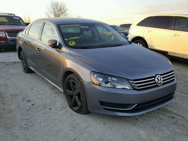 1VWBH7A39DC079480 - 2013 VOLKSWAGEN PASSAT SE GRAY photo 1