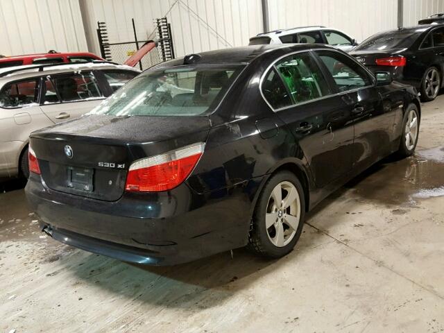 WBANF73507CU26135 - 2007 BMW 530 XI BLACK photo 4