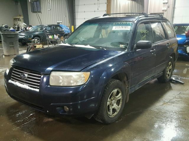 JF1SG63666H730146 - 2006 SUBARU FORESTER 2 BLUE photo 2