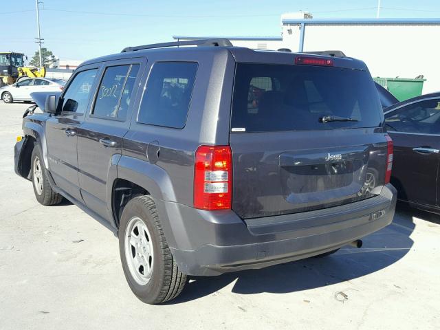 1C4NJPBA1HD149975 - 2017 JEEP PATRIOT SP GRAY photo 3