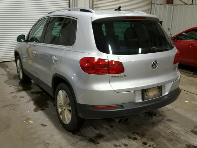 WVGBV7AX0DW507333 - 2013 VOLKSWAGEN TIGUAN S SILVER photo 3