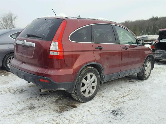 JHLRE48527C034131 - 2007 HONDA CR-V EX RED photo 4