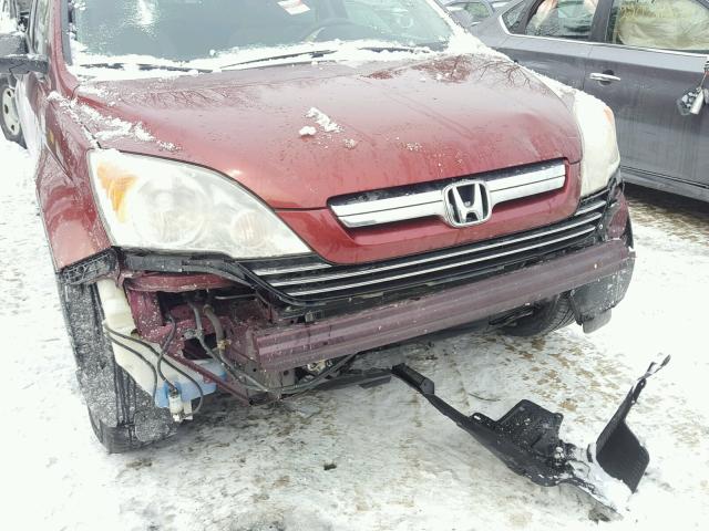 JHLRE48527C034131 - 2007 HONDA CR-V EX RED photo 9