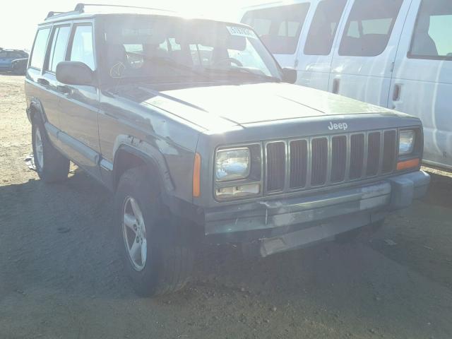 1J4FF48S4YL252764 - 2000 JEEP CHEROKEE S GREEN photo 1