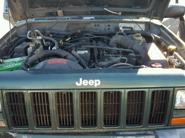 1J4FF48S4YL252764 - 2000 JEEP CHEROKEE S GREEN photo 7