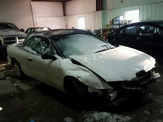 3C3EL45HXYT255549 - 2000 CHRYSLER SEBRING JX WHITE photo 1