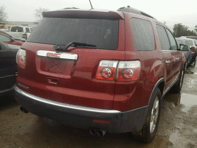 1GKER33798J192020 - 2008 GMC ACADIA SLT RED photo 4