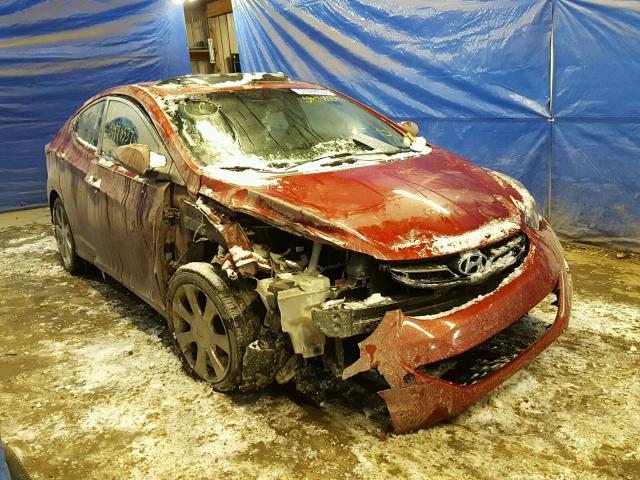 KMHDH4AE6CU362791 - 2012 HYUNDAI ELANTRA GL RED photo 1