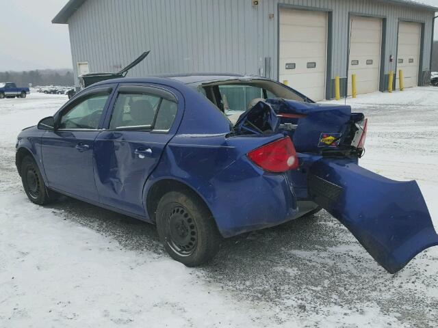 1G1AK55F877259421 - 2007 CHEVROLET COBALT LS BLUE photo 3