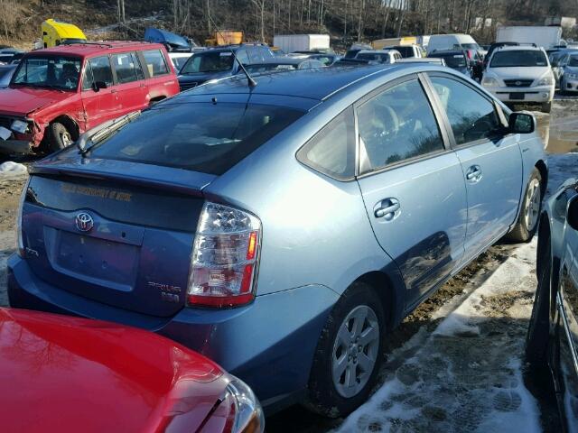 JTDKB20U677676035 - 2007 TOYOTA PRIUS BLUE photo 4