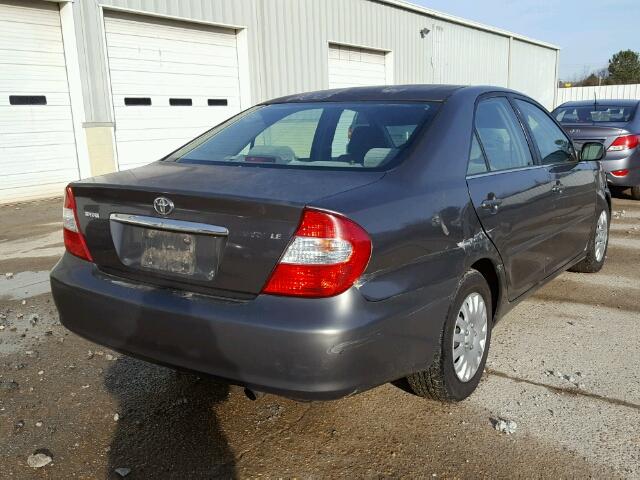 4T1BE32K62U506983 - 2002 TOYOTA CAMRY LE GRAY photo 4