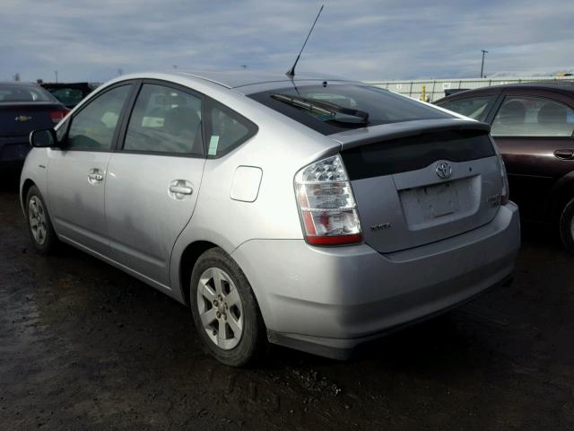 JTDKB22U767077513 - 2006 TOYOTA PRIUS SILVER photo 3