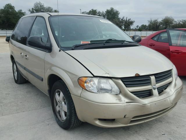 1D4GP45R65B329342 - 2005 DODGE CARAVAN SX GOLD photo 1