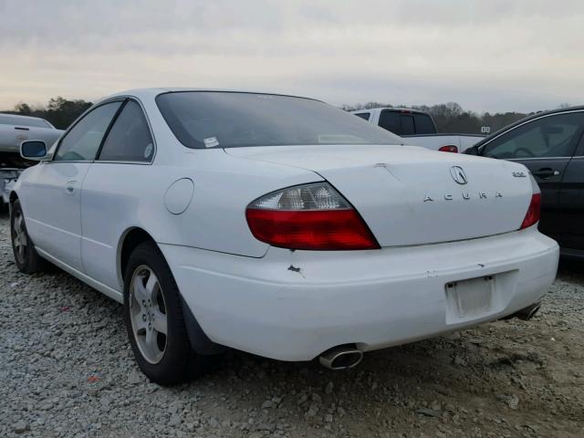 19UYA42483A004904 - 2003 ACURA 3.2CL WHITE photo 3