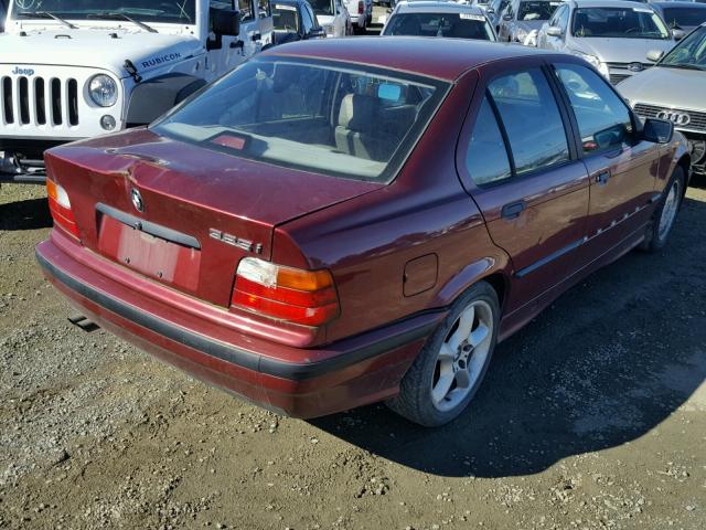 WBACB3317NFE00669 - 1992 BMW 325 I RED photo 4