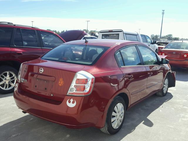 3N1AB61E38L754300 - 2008 NISSAN SENTRA 2.0 RED photo 4