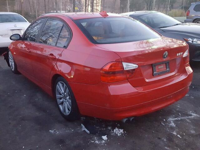 WBAVB17536NK31278 - 2006 BMW 325 I AUTO RED photo 3