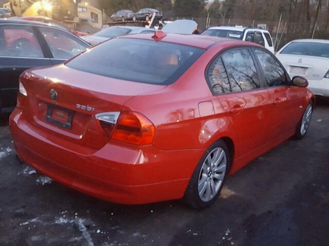 WBAVB17536NK31278 - 2006 BMW 325 I AUTO RED photo 4