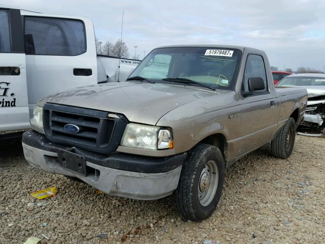 1FTYR10D15PA73460 - 2005 FORD RANGER TAN photo 2