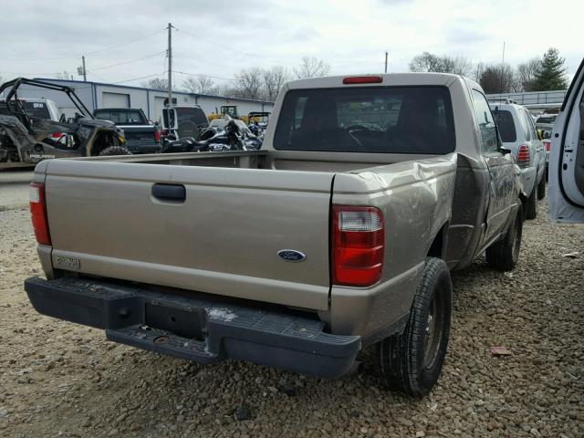 1FTYR10D15PA73460 - 2005 FORD RANGER TAN photo 4