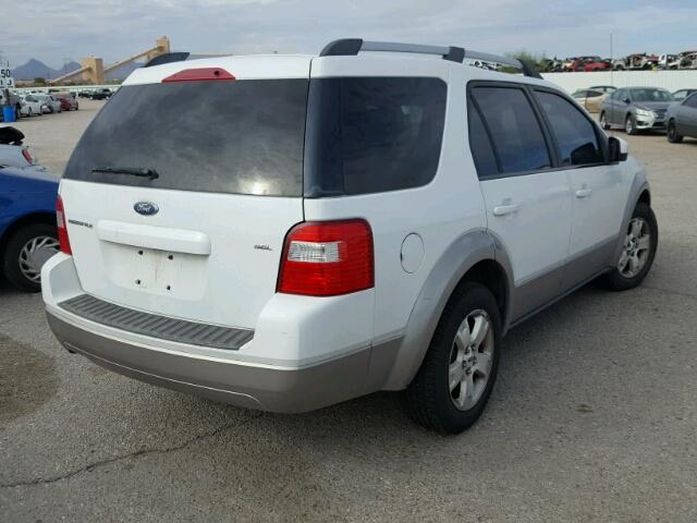 1FMZK02106GA45779 - 2006 FORD FREESTYLE WHITE photo 4