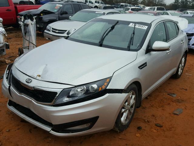 5XXGN4A71DG187613 - 2013 KIA OPTIMA EX SILVER photo 2