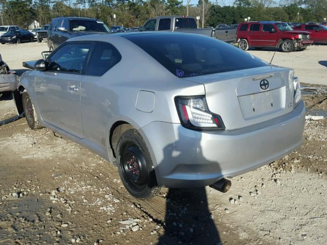 JTKJF5C78B3005224 - 2011 TOYOTA SCION TC SILVER photo 3