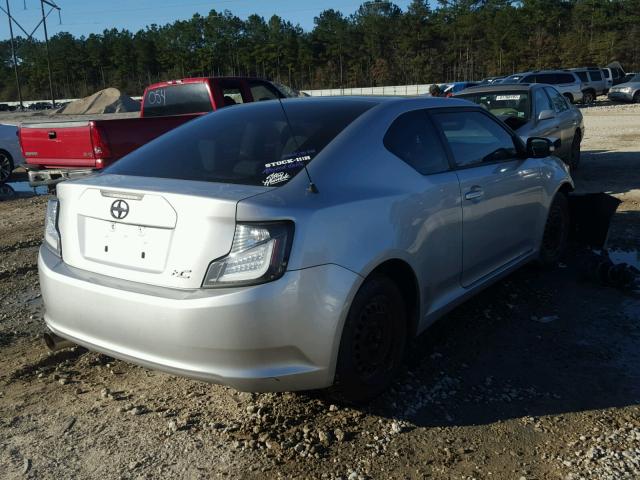 JTKJF5C78B3005224 - 2011 TOYOTA SCION TC SILVER photo 4