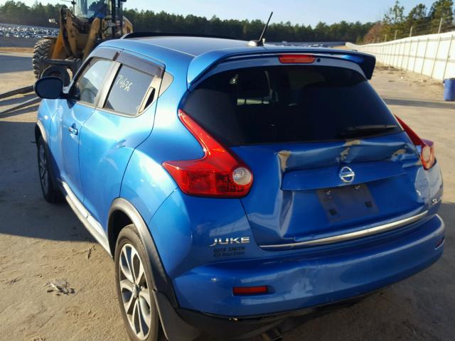 JN8AF5MV4BT009294 - 2011 NISSAN JUKE S BLUE photo 3