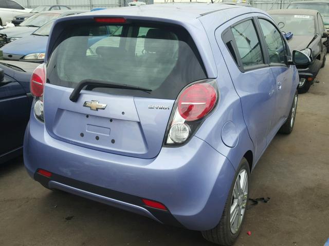 KL8CB6S94EC453431 - 2014 CHEVROLET SPARK LS PURPLE photo 4