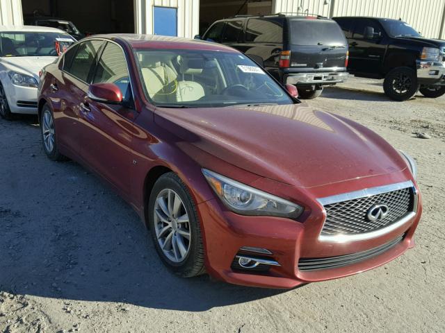 JN1BV7AP1FM344391 - 2015 INFINITI Q50 BASE RED photo 1