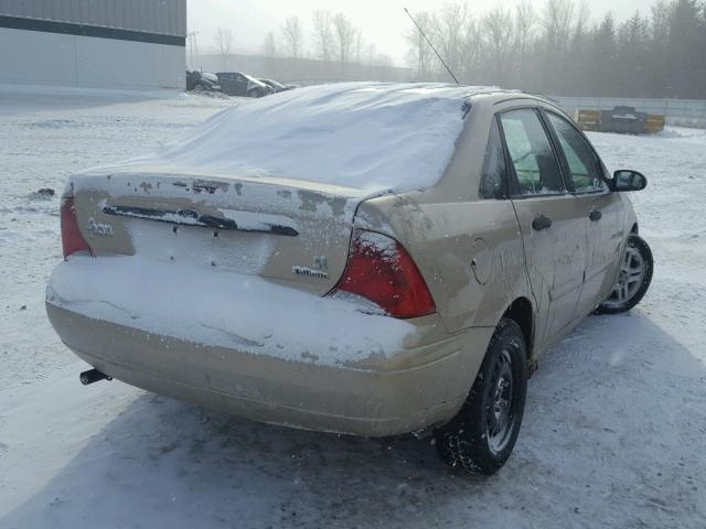 1FAFP34P12W279592 - 2002 FORD FOCUS SE BEIGE photo 4