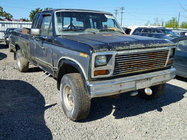 1FTFX26G8DKA20609 - 1983 FORD F250 BLACK photo 1