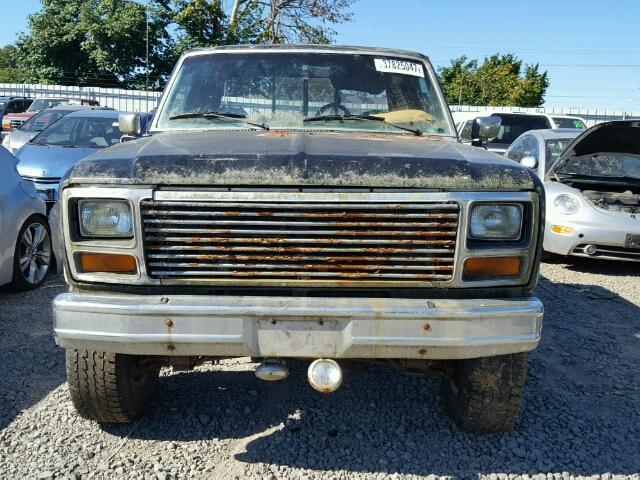 1FTFX26G8DKA20609 - 1983 FORD F250 BLACK photo 9