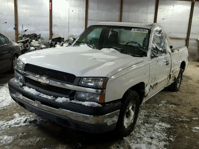 1GCEK14T74Z102620 - 2004 CHEVROLET SILVERADO WHITE photo 2