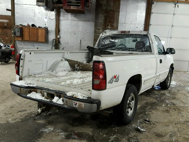 1GCEK14T74Z102620 - 2004 CHEVROLET SILVERADO WHITE photo 4