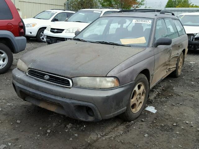 4S3BK4355T7930764 - 1996 SUBARU LEGACY L BROWN photo 2