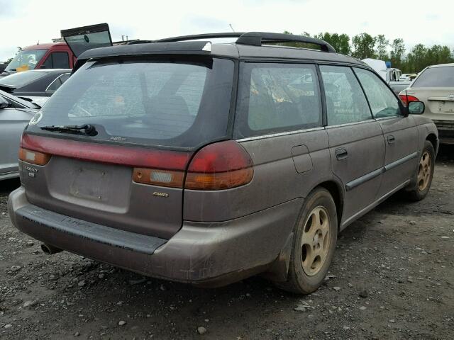 4S3BK4355T7930764 - 1996 SUBARU LEGACY L BROWN photo 4